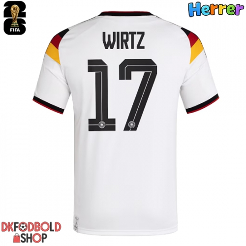 Tyskland Florian Wirtz #17 Hjemmebanetrøje VM 2026 Kort ærmer